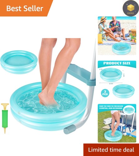 Portable inflatable pool - portable, foot