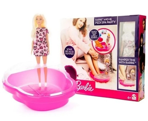 Barbie pedi spa party - me,